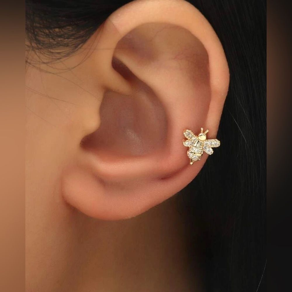 Bee cuff earrings N1243